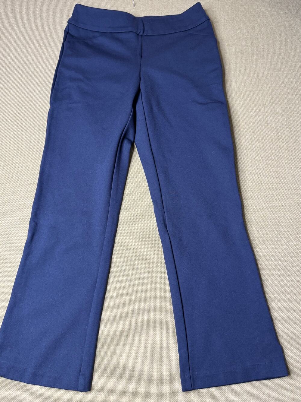 Tribal Women’s 4P Petite Navy Pull On Stretch Flare Bootcut Dress Pants